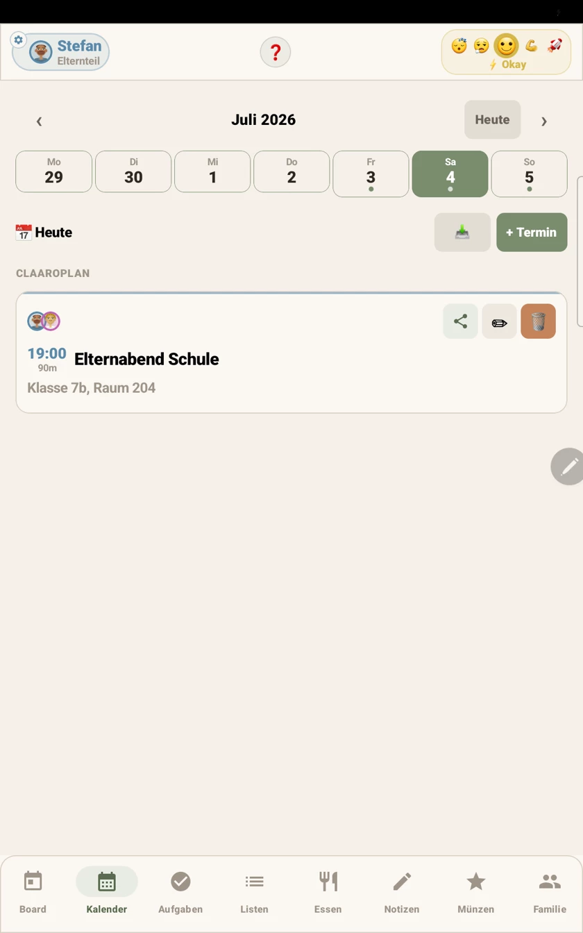 ClaaroPlan calendar sync with Google Calendar