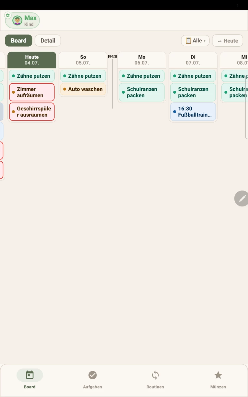 ClaaroPlan family roles and profiles
